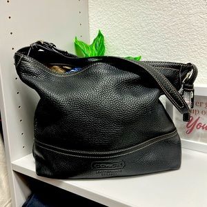 Black Leather Coach Bag